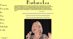 Desktop Screenshot of barbaralea.com